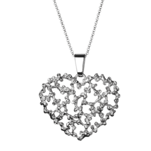 Kaulariipus Puro hopeinen sydän L, Tammi Jewelry S3830