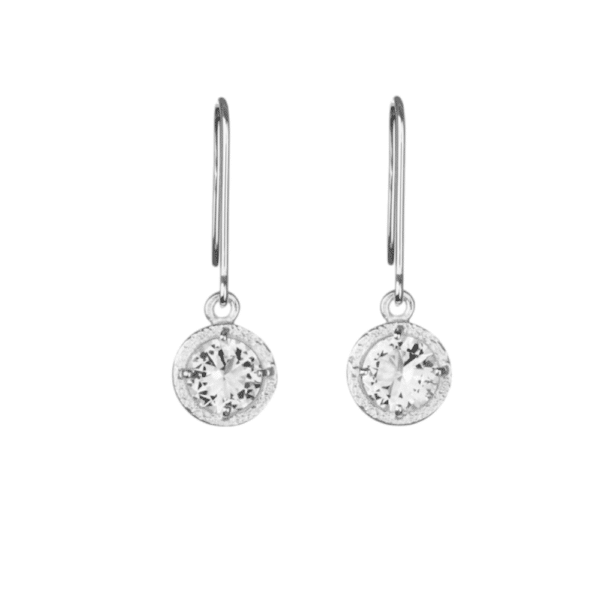 Korvakorut Pretty hopeaa vuorikristalli Tammi Jewelry S4483Z