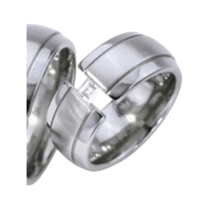 Terässormus  Cubic zirconia kivellä koko 17,5 SORMUS ALE