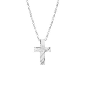 Tammi Jewellery hopeinen rippiristi ja ketju – S399